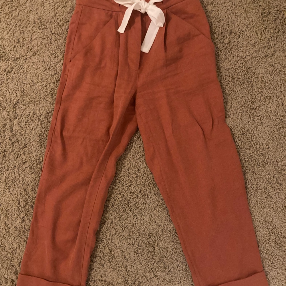 Aritzia Wilfred Allant Pant In Rust Size 00 - image 3